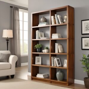 خزانة كتب خشب وحديد