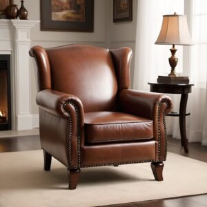 كرسي جانبي ستيل وجلد