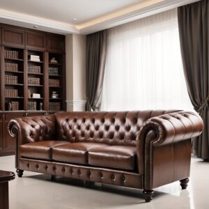 كنب جلدي فاخر