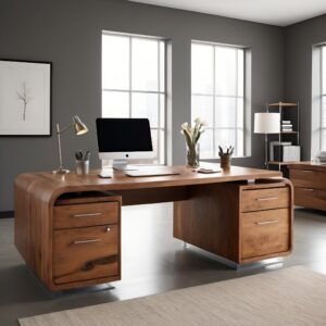 مكتب خشبي مودرن