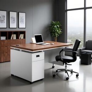 طاولة مكتب بعجلات