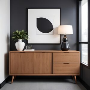 خزانة جانبية بتصميم بسيط